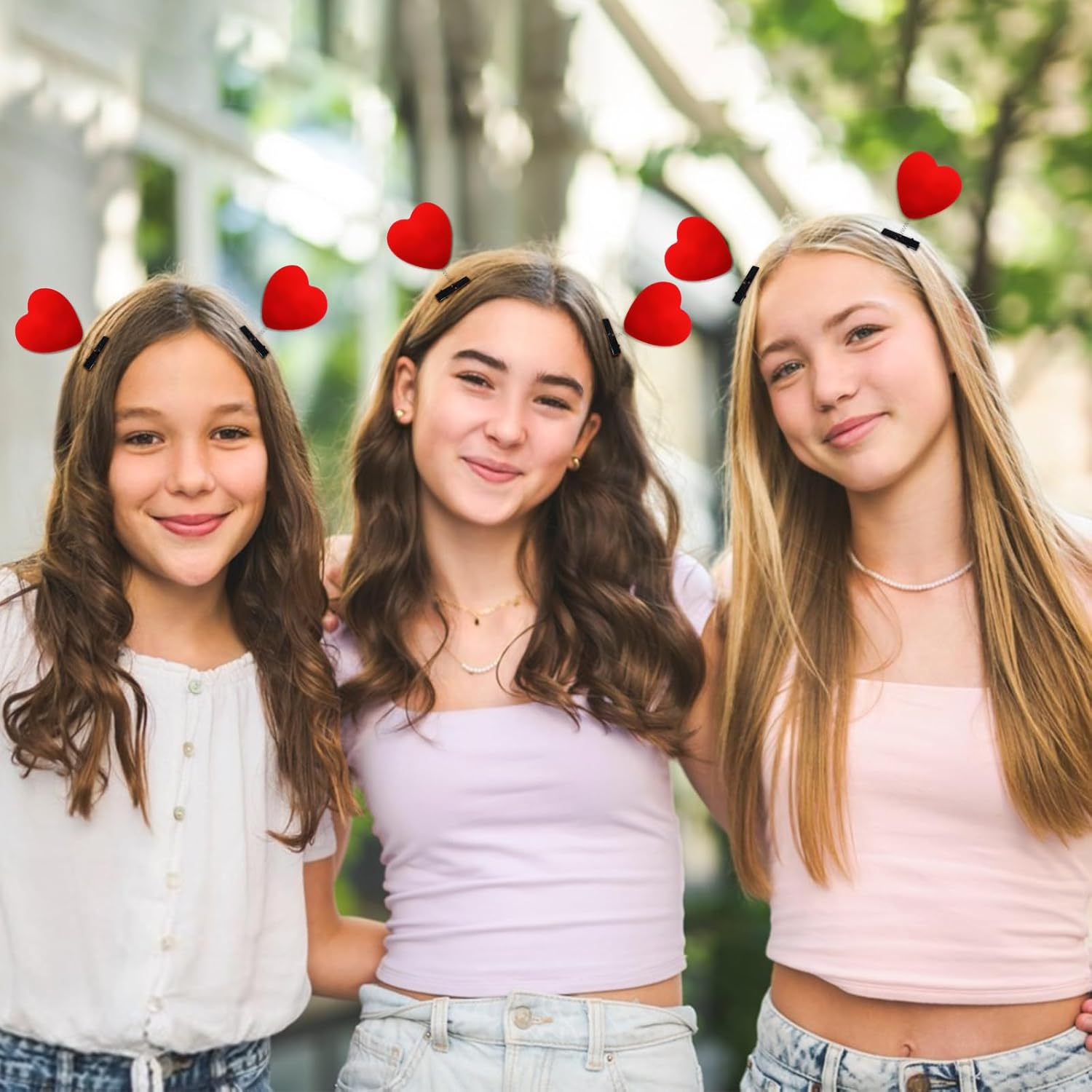 Heart Hair Clips Women'S Red Plush Heart-Shaped Hair Clip Heart Shape Decorative Hair Clip Love Hair Clips Hair Accessories for Valentine'S Day Wedding Birthday Party (6) image number 4