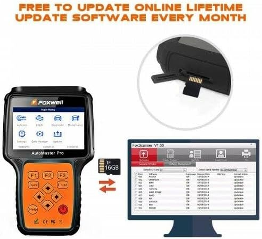 FOXWELL NT680 Pro OBD2 Scanner - Diagnostic Scan Tool, Full System Car Scanner - 19 Reset Service Code Reader - Automotive Professional Scanner with Oil Light, EPB/TPS Reset image number 1