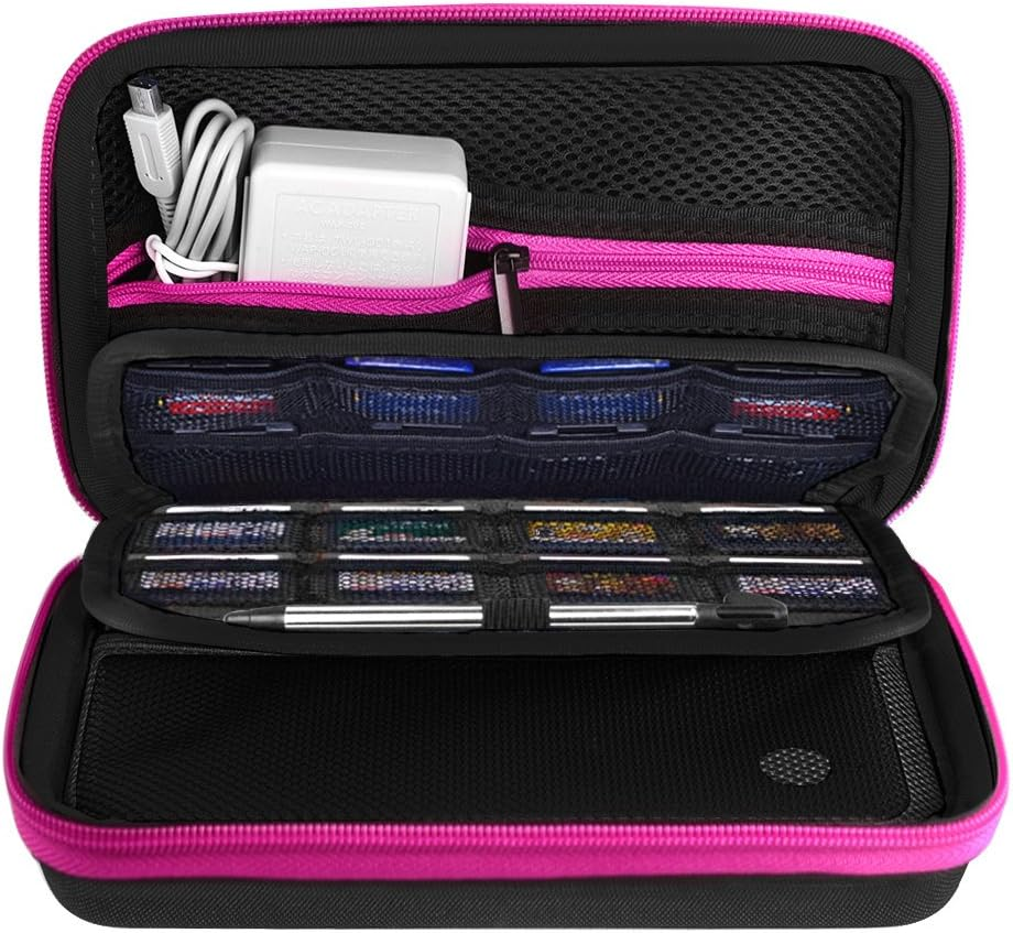 AUSTOR Case for Nintendo New 3DS XL (Black+Rose) image number 4