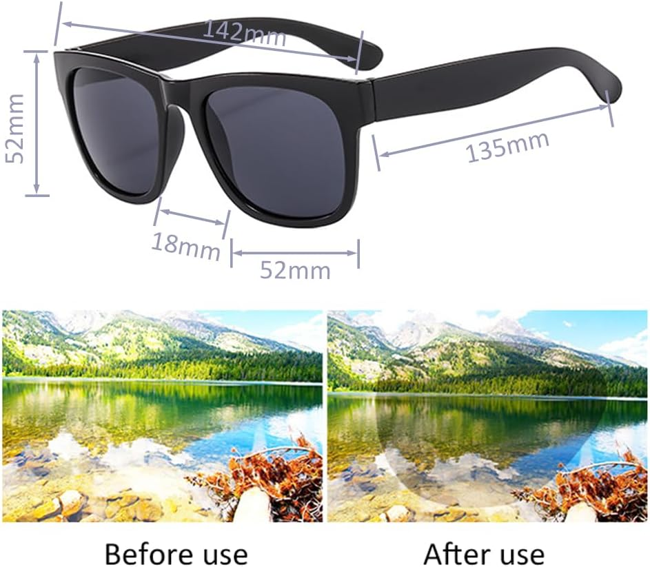 Sagasave Sunglasses for Men and Women, UV Protection Polarised Sunglasses, Eyewear Accessories for Travel Fishing Driving Outdoor Sports - Multicolored image number 3