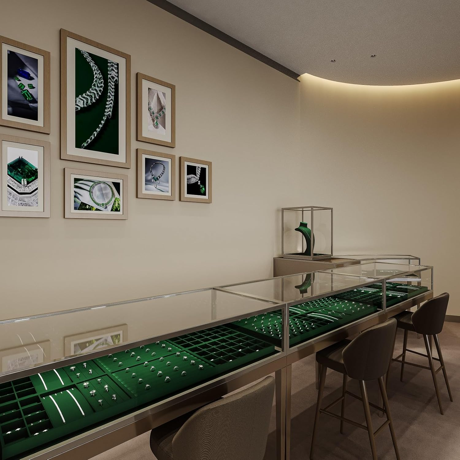 Stackable Jewelry Tray 12 Grids Jewelry Organizer Display Tray for Necklace, Ring, Earring, Bracelet image number 5