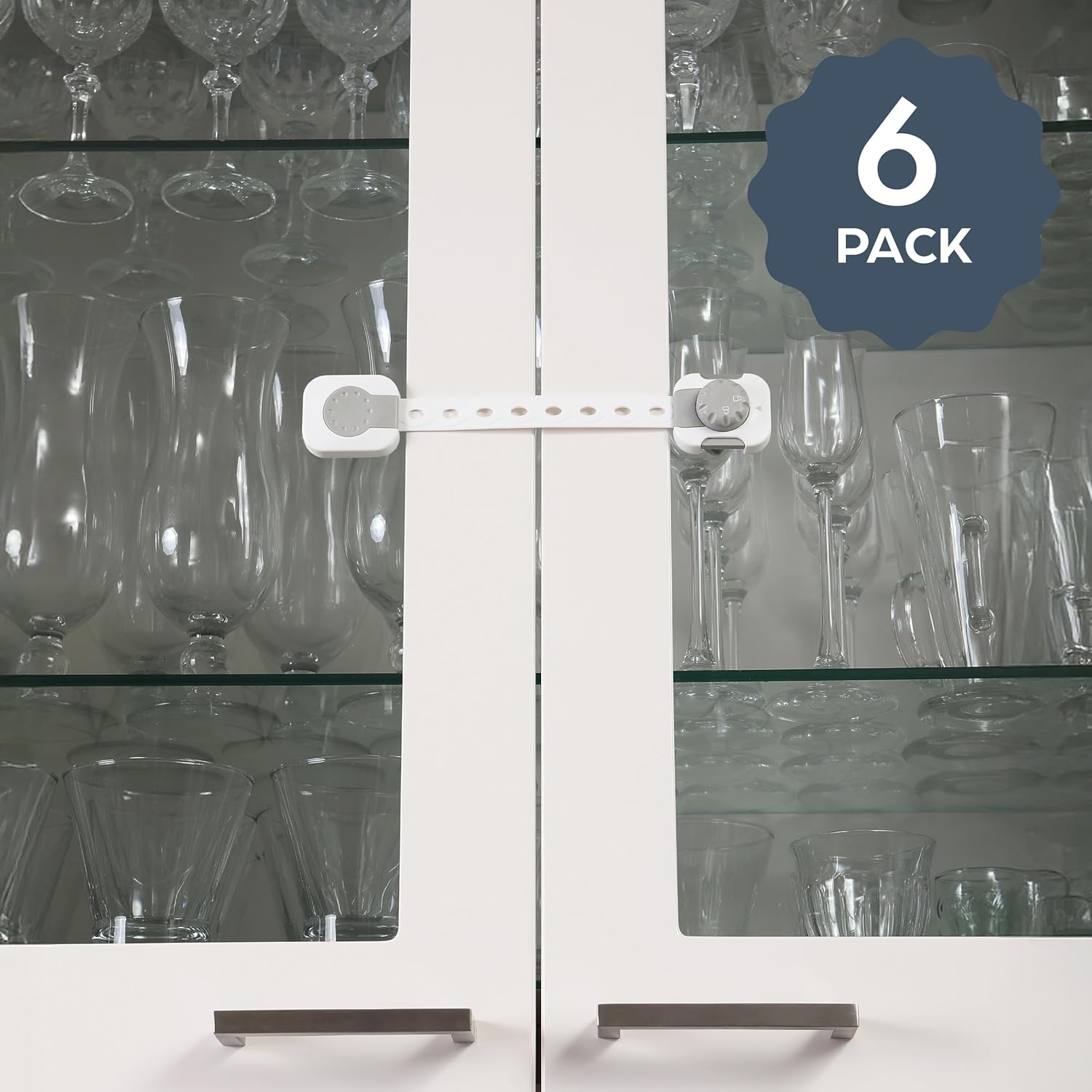 Dreambaby Twist 'N Lock Multipurpose Latch - Child Safety Locks - Grey - 6 Pack - Model L1445 image number 2