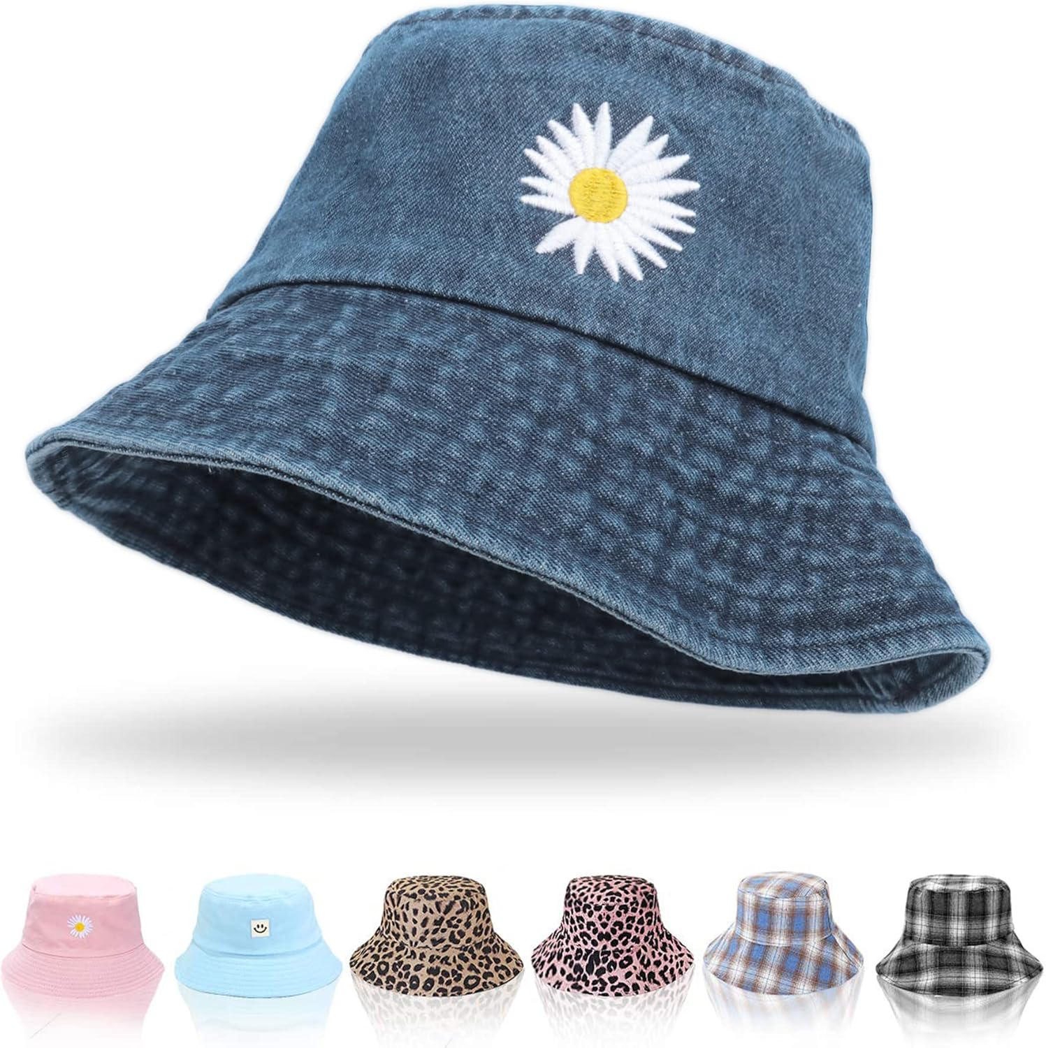 Hebenie Bucket Hat for Women - Breathable, Sun Protection, Stylish Denim & Tie-Dye Design, Comfortable & Lightweight, Perfect for Outdoor Activities, Golf, and Gifts