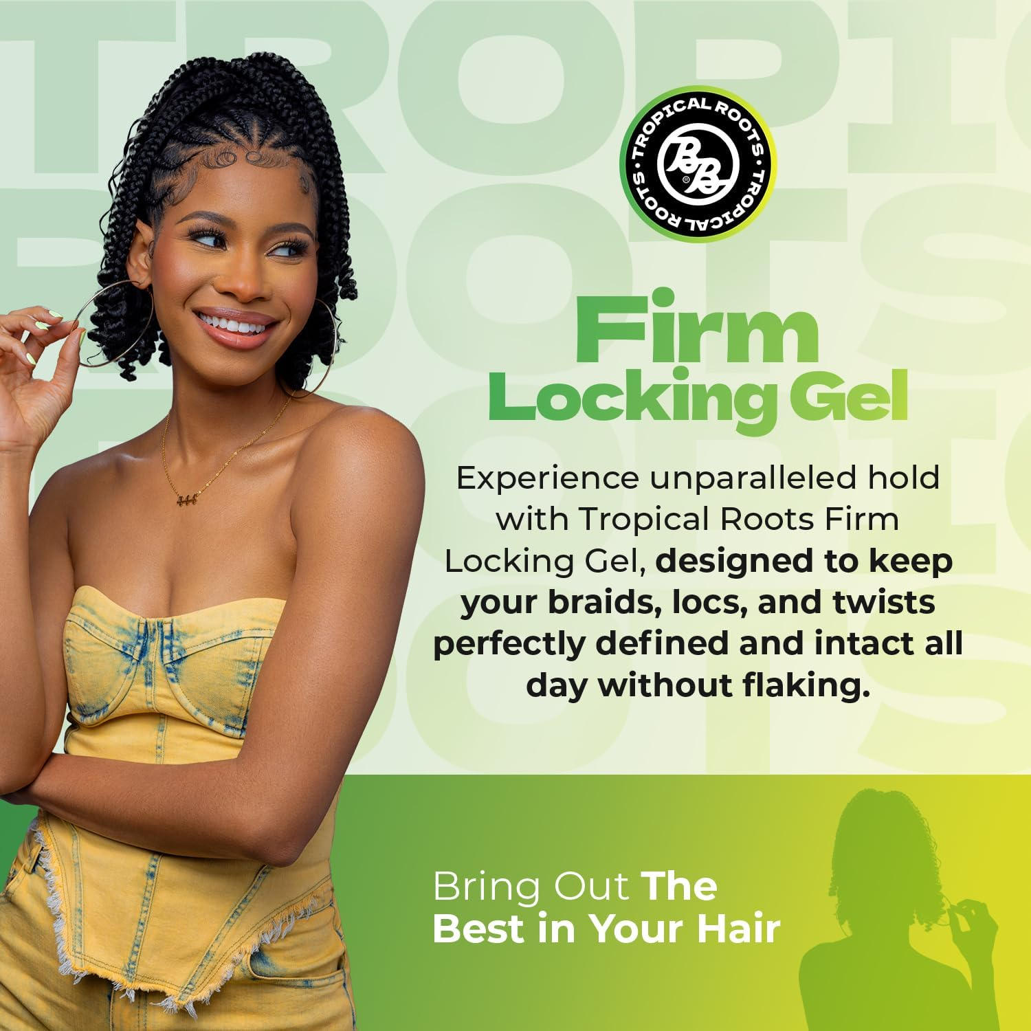 Bronner Brothers Tropical Roots Locking Gel, 6 Ounce image number 2