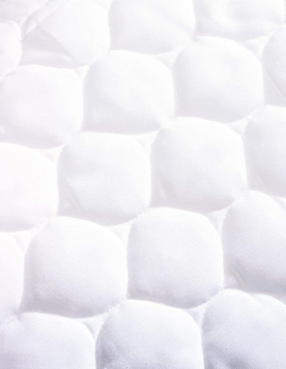 American Baby Company Waterproof Fitted Quilted Portable/Mini Crib Mattress Pad Cover, White, 60.96X96.52X12.7 Cm (Pack of 1) (2761) image number 4