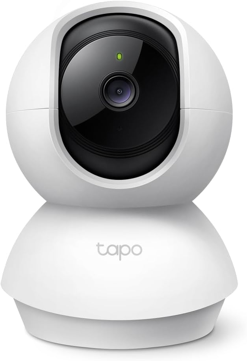 Tapo 360&deg; 1080P C200C Indoor Wifi Surveillance Camera, Night Vision, Real-Time Notifications, Person Detection, Motion Tracking, Remote Control, Compatible with Alexa