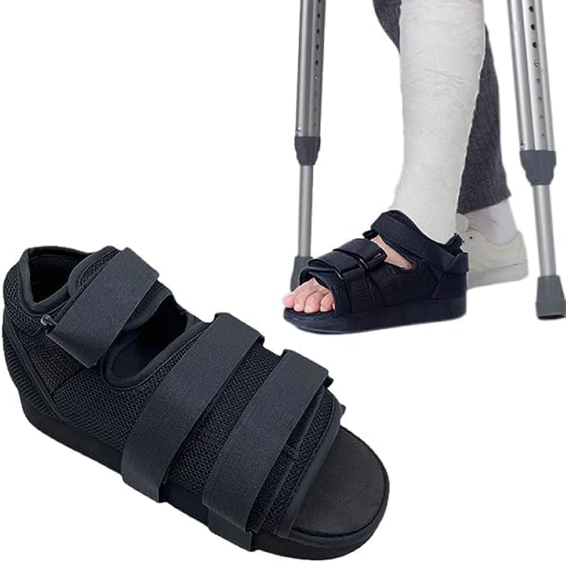 HUIHUA Post-Op Shoe - Adjustable Walking Shoe for Broken Foot, Post Surgery or Toe Surgical Walking Boot Orthopedic Recovery Cast, Left or Right Foot (L) image number 5