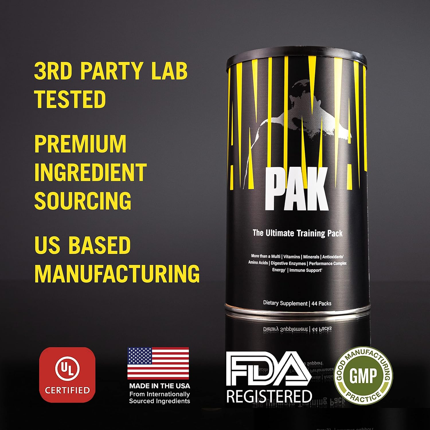 Universal Nutrition Animal Pak Sports Nutrition Multivitamin Supplement 30 Count image number 6