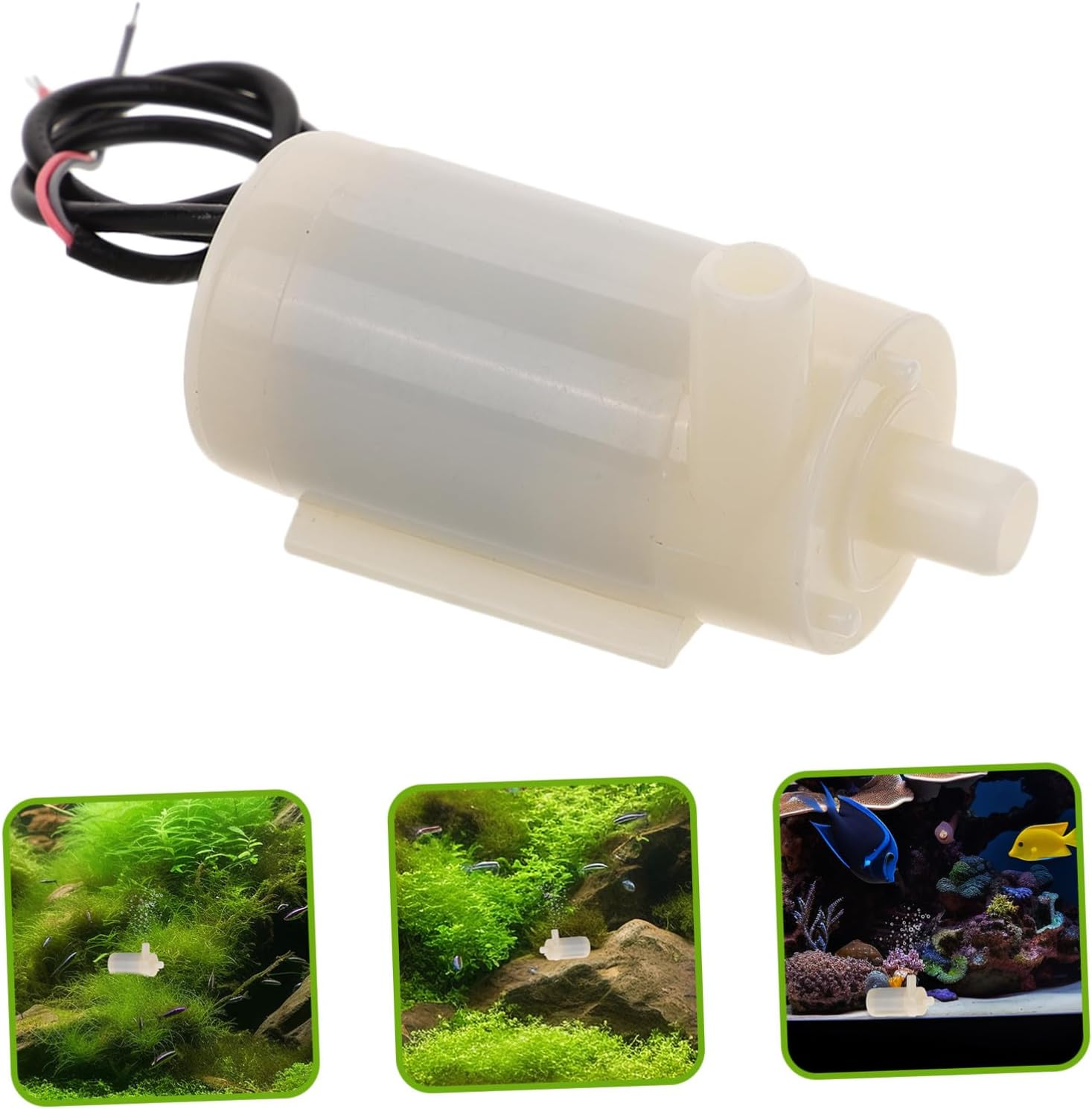 Didiseaon Mini Submersible Water Pump Low Noise Plastic for Fish Tanks Ponds Fountains Hydroponics USB Low Voltage Micro Aquarium Water Circulation image number 5