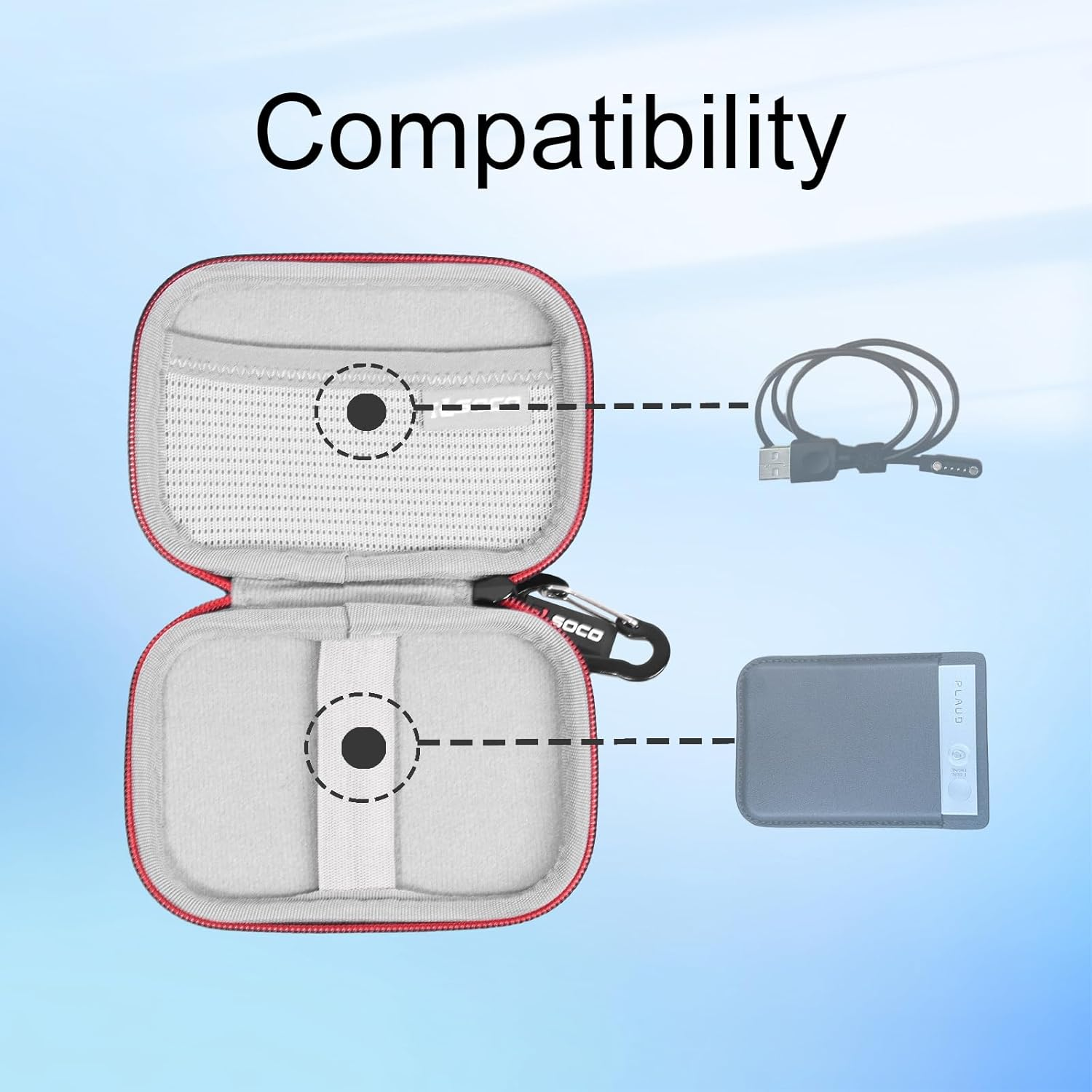 RLSOCO Hard Case for PLAUD Note Voice Recorder, AI Voice Recorder and Magnetic Protective Case - Black (Case Only) image number 4