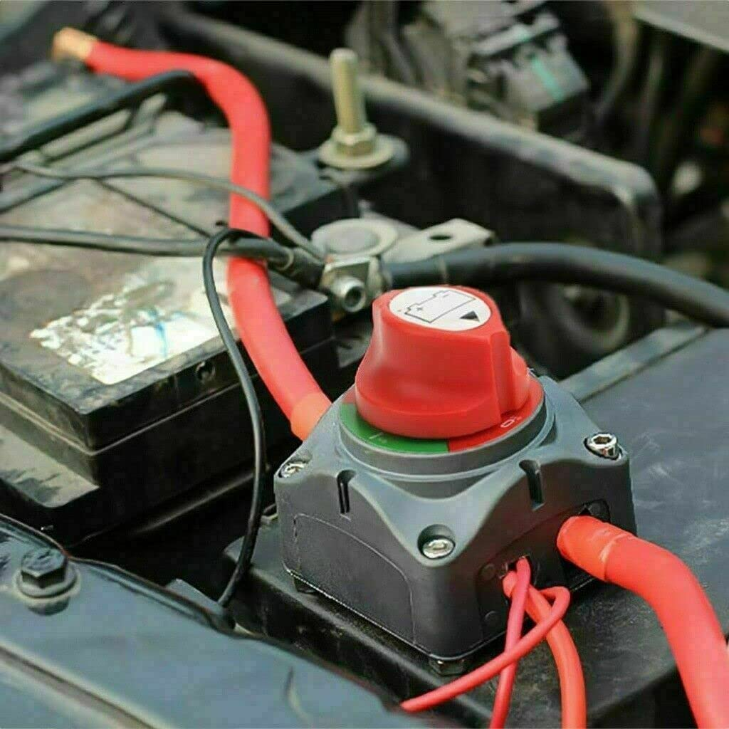 Compatible 12V/24V/48V Battery Master Disconnect Switch Boat Marine Caravan Isolator Switch Battery Disconnect Switch Master Power Cut off Switch