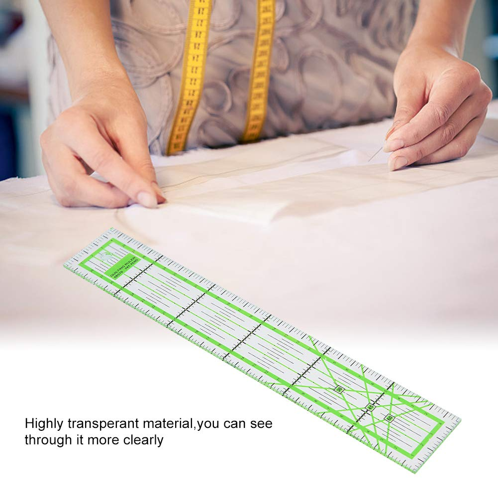 Fdit Sewing Ruler, 5X30Cm High Transparent Tailor Cutting Tool image number 3
