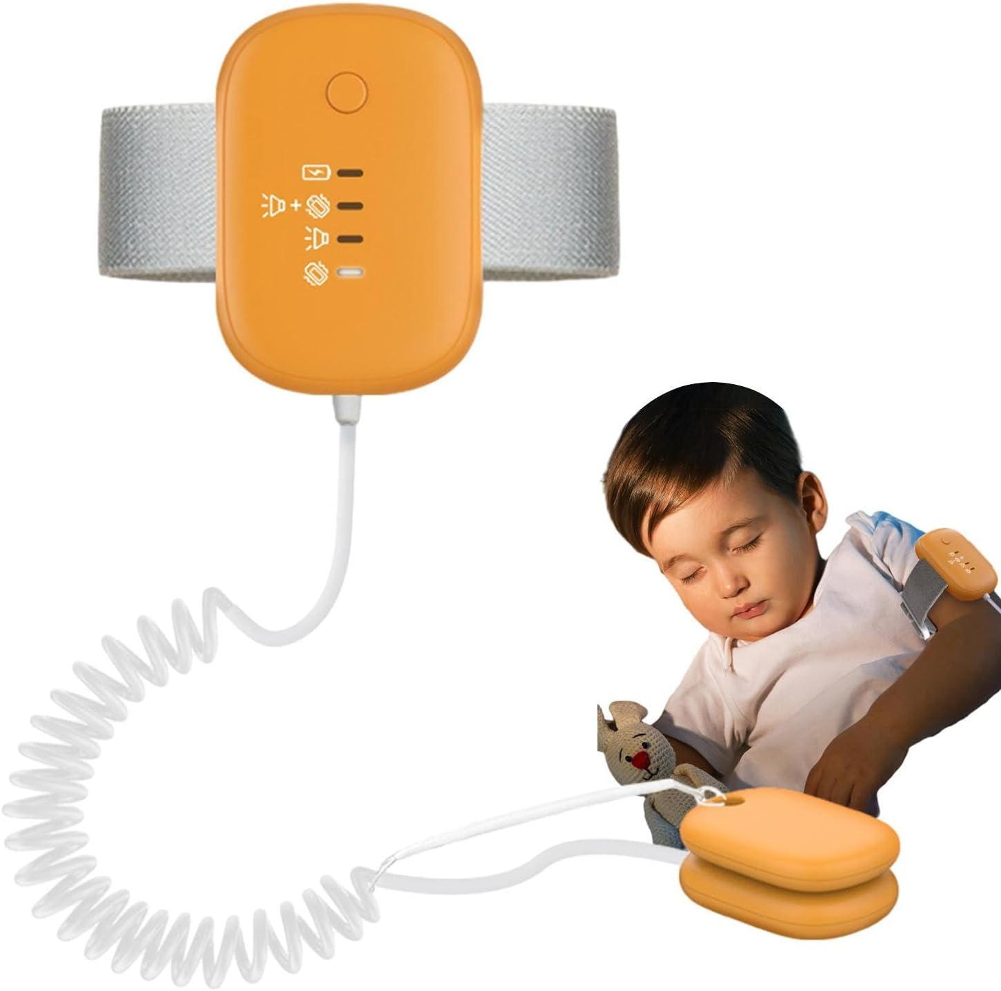 Night Potty Alarm - Bedwetting Device, USB Rechargeable | 3 Mode Sound and Vibrating Alert, Safe Help for Girls, Boys, , Seniors, Night Use