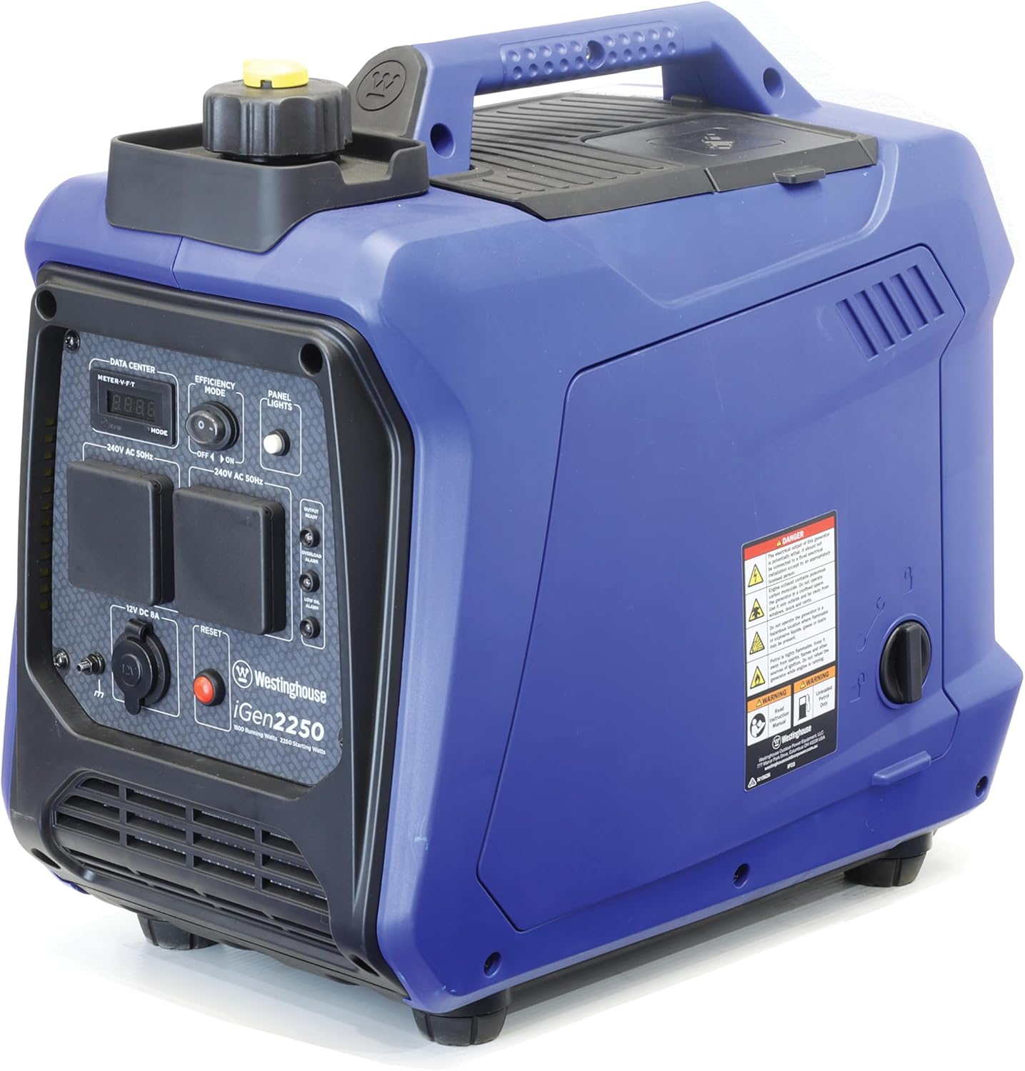 Westinghouse Igen2250 Digital Inverter Generator - 1800W Running/2250W Starting, Lightweight at 19Kg, 100% Pure Sine Wave, Ideal for Outdoor Adventures and Home Backup Power Supply &ndash; Blue image number 5