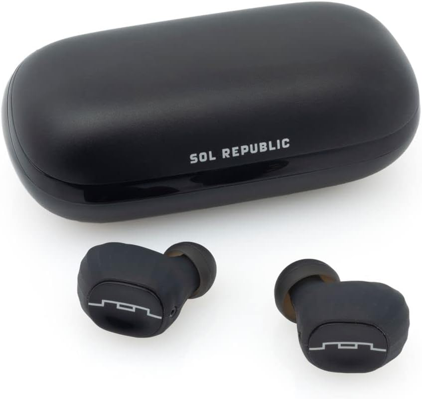 Sol Republic Amps Air 2.0 Wireless Earbuds, Black