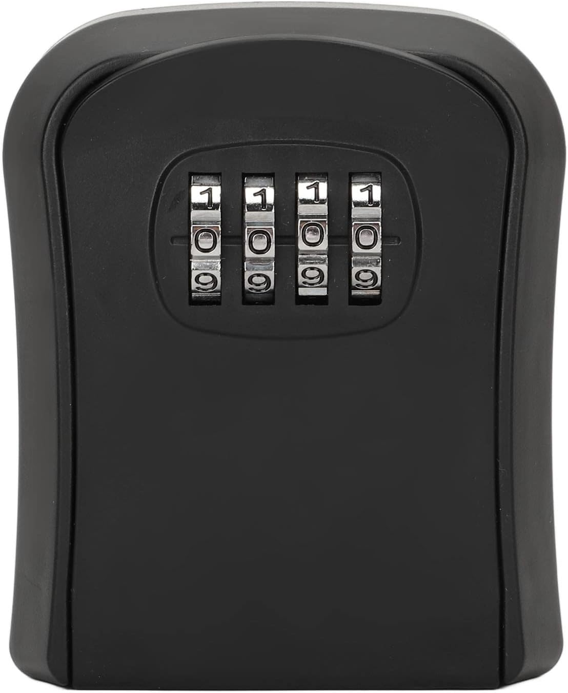 Small Combination Lock Box, Wall Mounted Key Lock Box with 4 Digit Password, Waterproof Key Storage Lock Box Support 5 Keys Capacity, Portable Security Case for Indoor Outdoor(Sx01 Black) image number 3