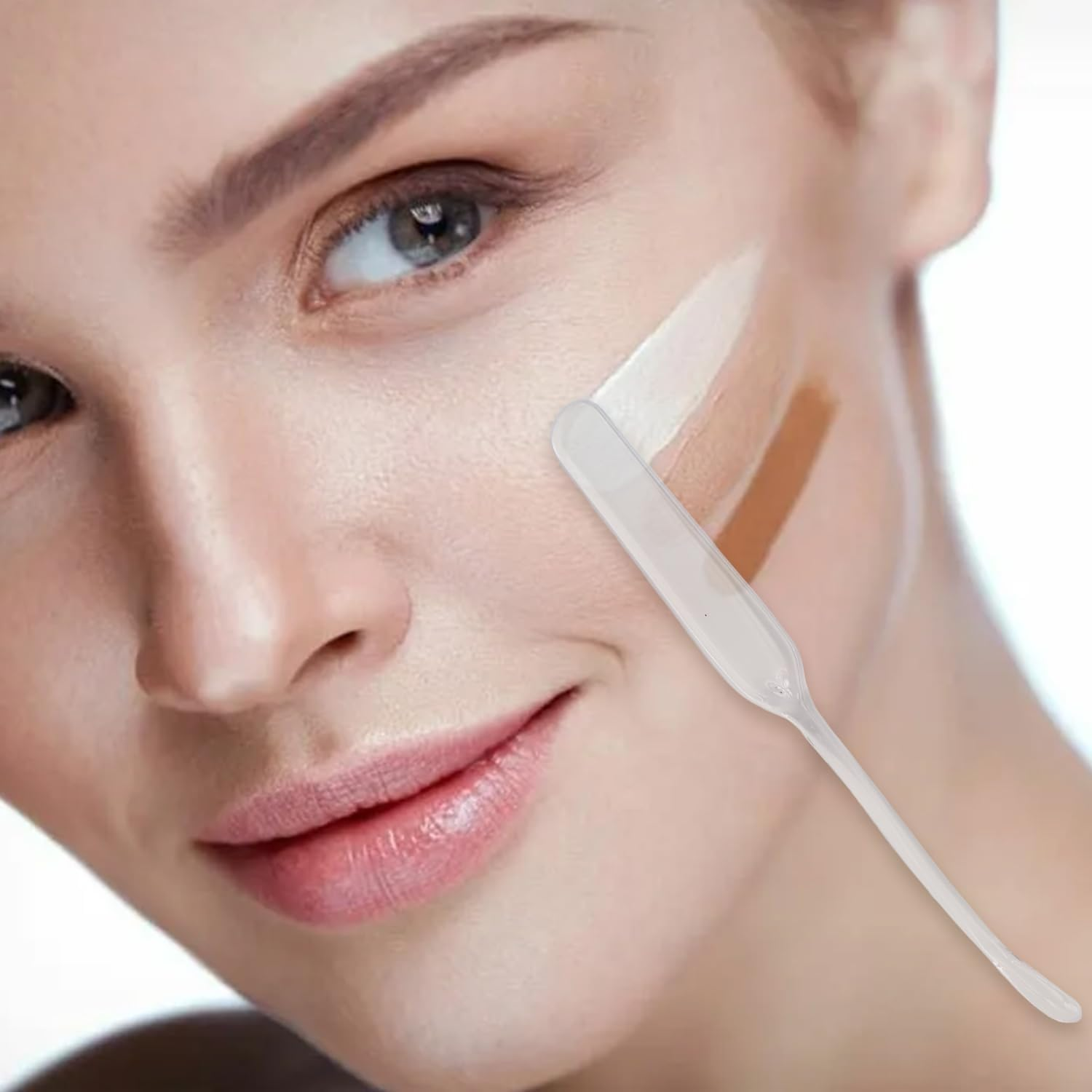 Makeup Palette, Foldable Acrylic Cosmetic Mixing Palette with Color Stick Tool for Mixing Foundation Y8FDYTSP image number 4