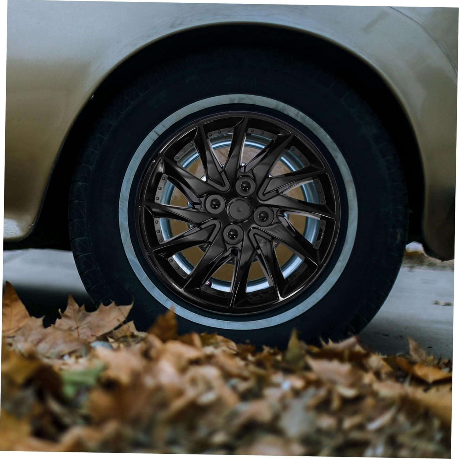 HEALEEP Hubcap Wheel Cover Hub Case for Car Hub Sturdy Steel Material with Easy Installation Suitable for Automotive Wheel Accessories and Center Caps Replacement