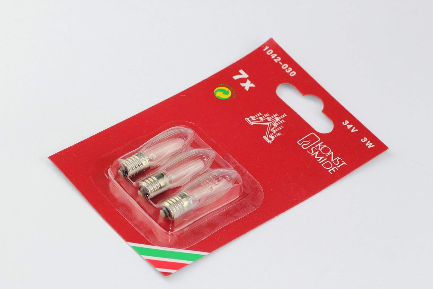 Konstsmide 1042-030 Official Spares Welcome Light Bulbs, 34 V, 3 W - Pack of 3, Clear image number 3