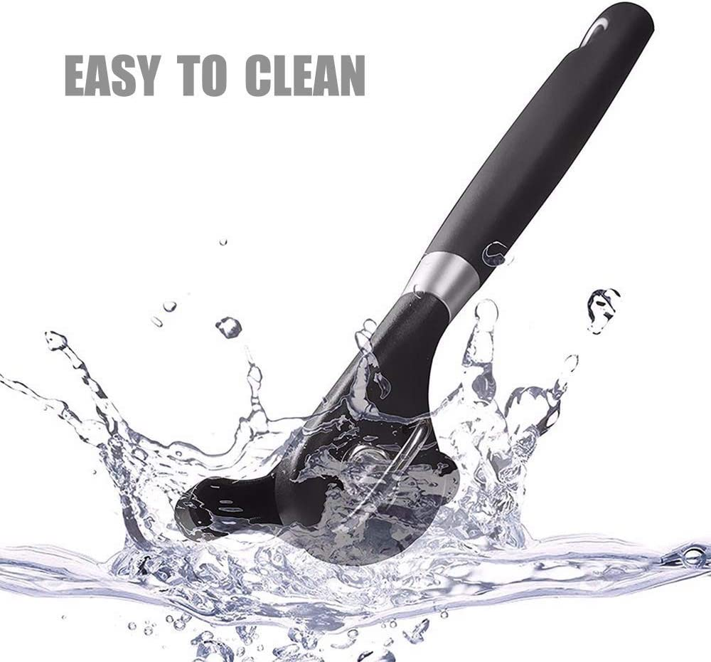 LIONAL Can Opener, Can Opener Manual-Safety Feature Prevents Sharp Edges and Cuts, Ergonomic Soft Grips Handle, Food Grade Stainless Steel (Portable Easy Can Opener, Black) image number 4