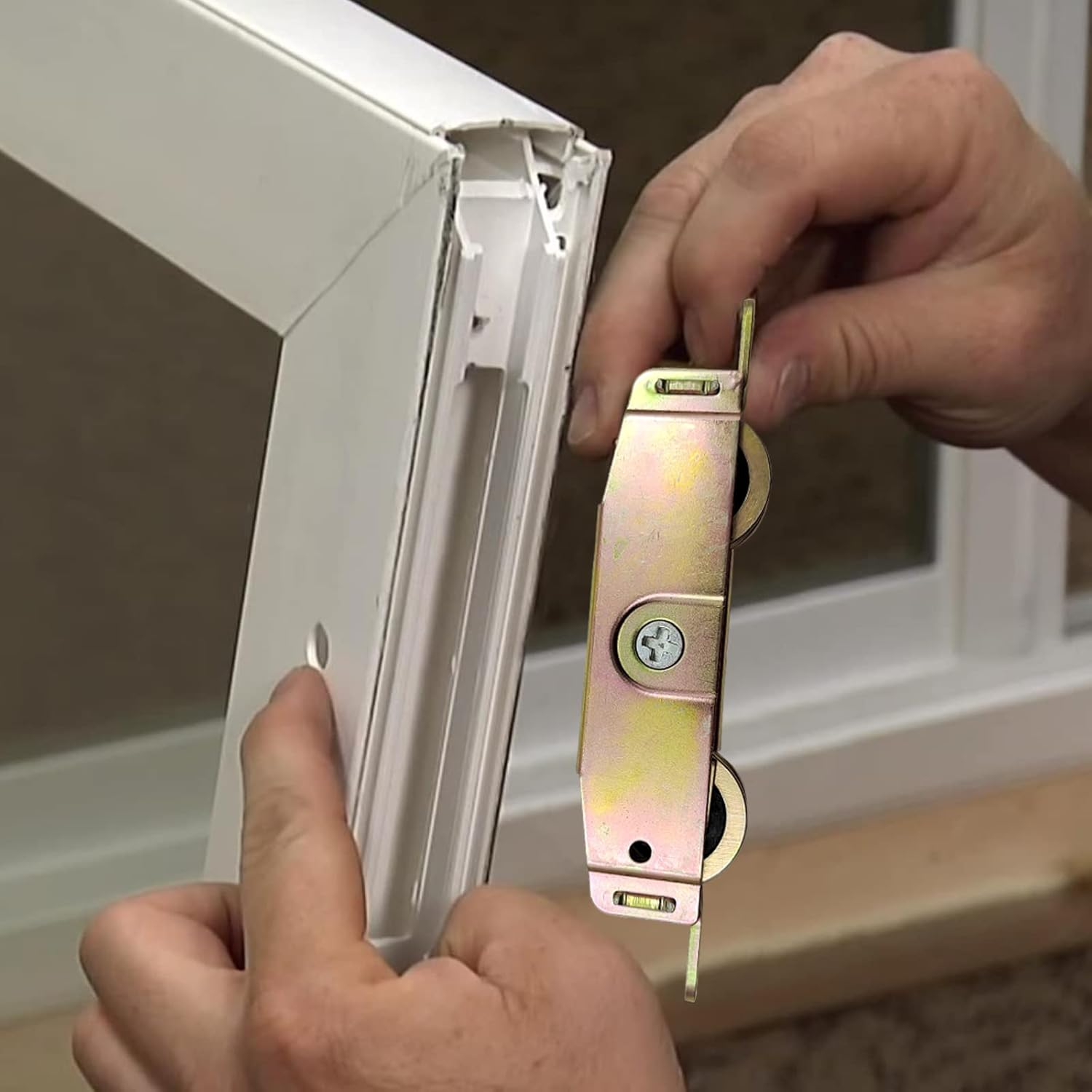 Sliding Patio Door Roller Assembly for Truth Part #31761A, Jeld Wen, Milgard, Marvin, Peachtree, Caradco, 1-1/4" Steel Ball Bearing, Side Adjustable, 2 Pack image number 4