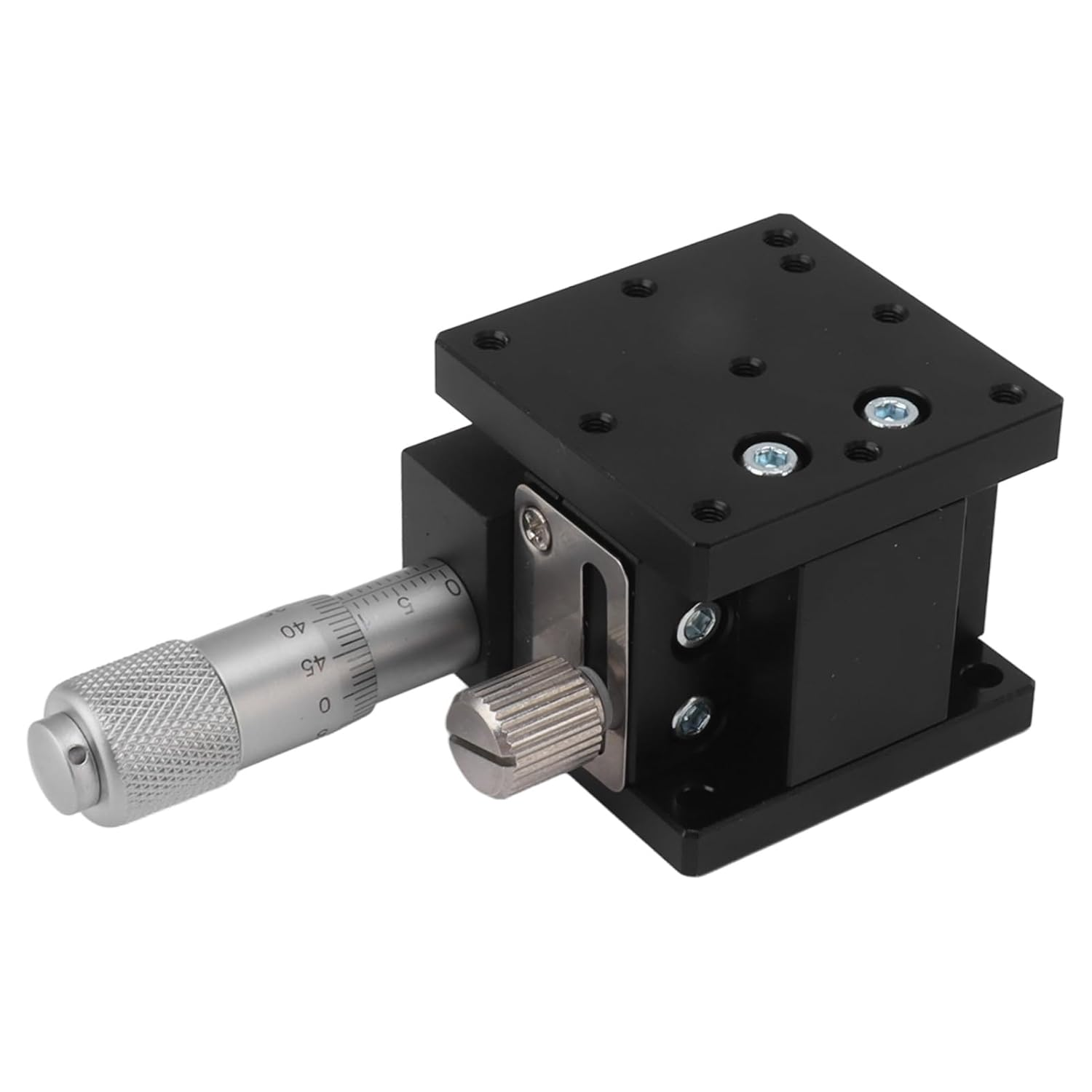 Manual Linear Stage Aluminum Alloy Z Axes Slide Table 19.6N Bearing for Alignment Positioning Capacitive Touch Screen Production Equipment Optical Instruments Alloy Sliding Table