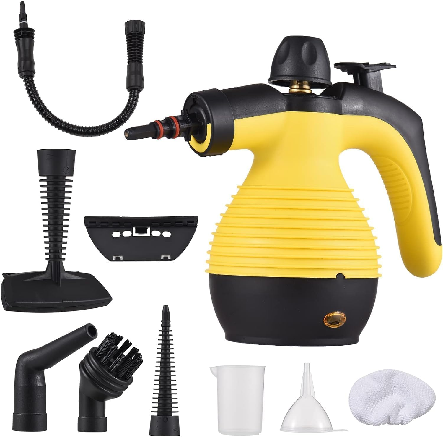 Handheld Pressurized Steam Cleaner with 9 Piece Accessories, Multipurpose Steamer with Hsafety Lock for Carpet Curtain Car Seat, 1050W Portable Upholstery Steamer for Home Kitchen Bathroom image number 1