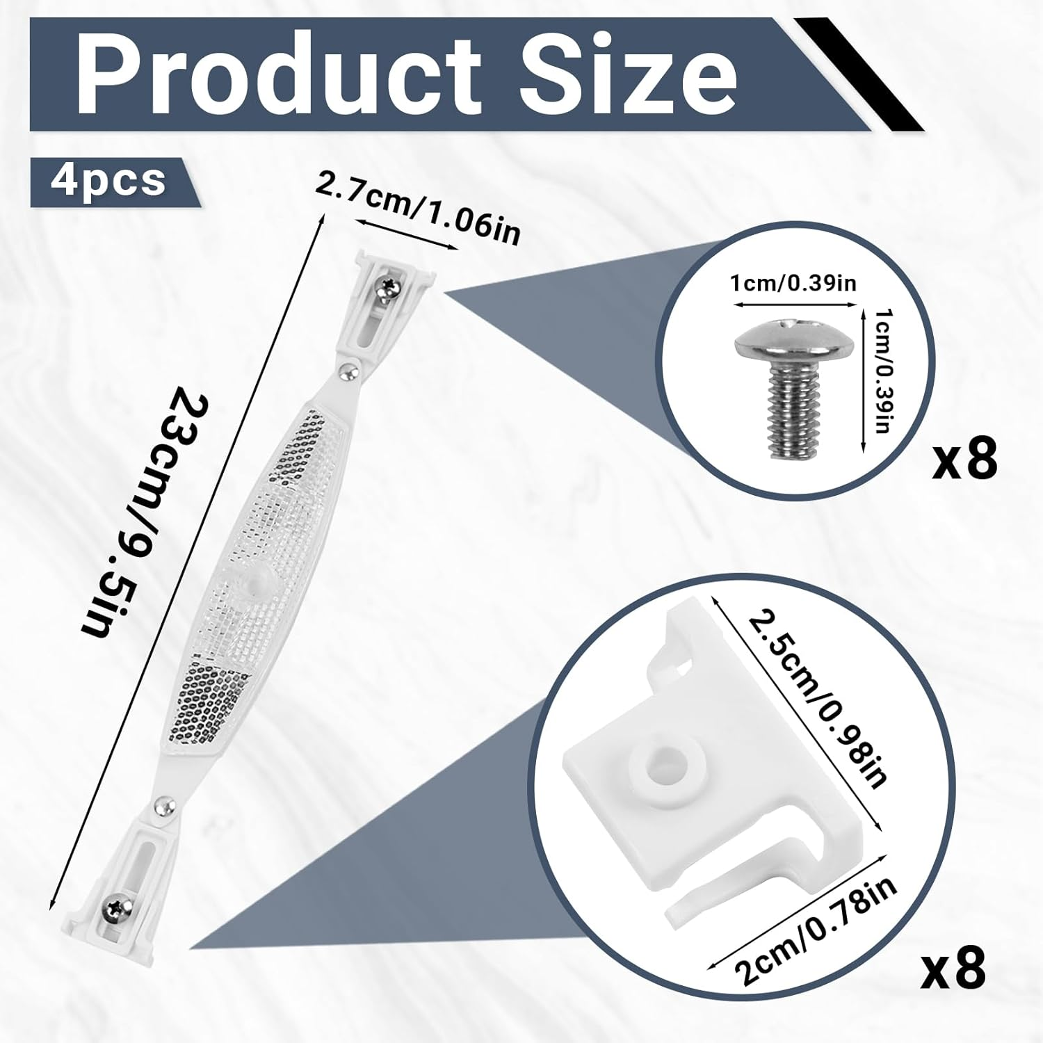 4 Pack Bike Wheel Reflectors, Bicycle Spoke Reflectors for Ebikes, Plastic Bicycle Spoke Reflector for Adult Bikes, Night Riding Bicycle Accessories image number 6