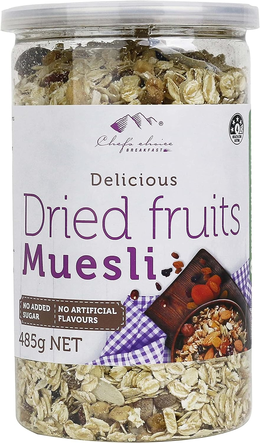 Chef'S Choice Delicious Muesli with Dried Fruits 485 G