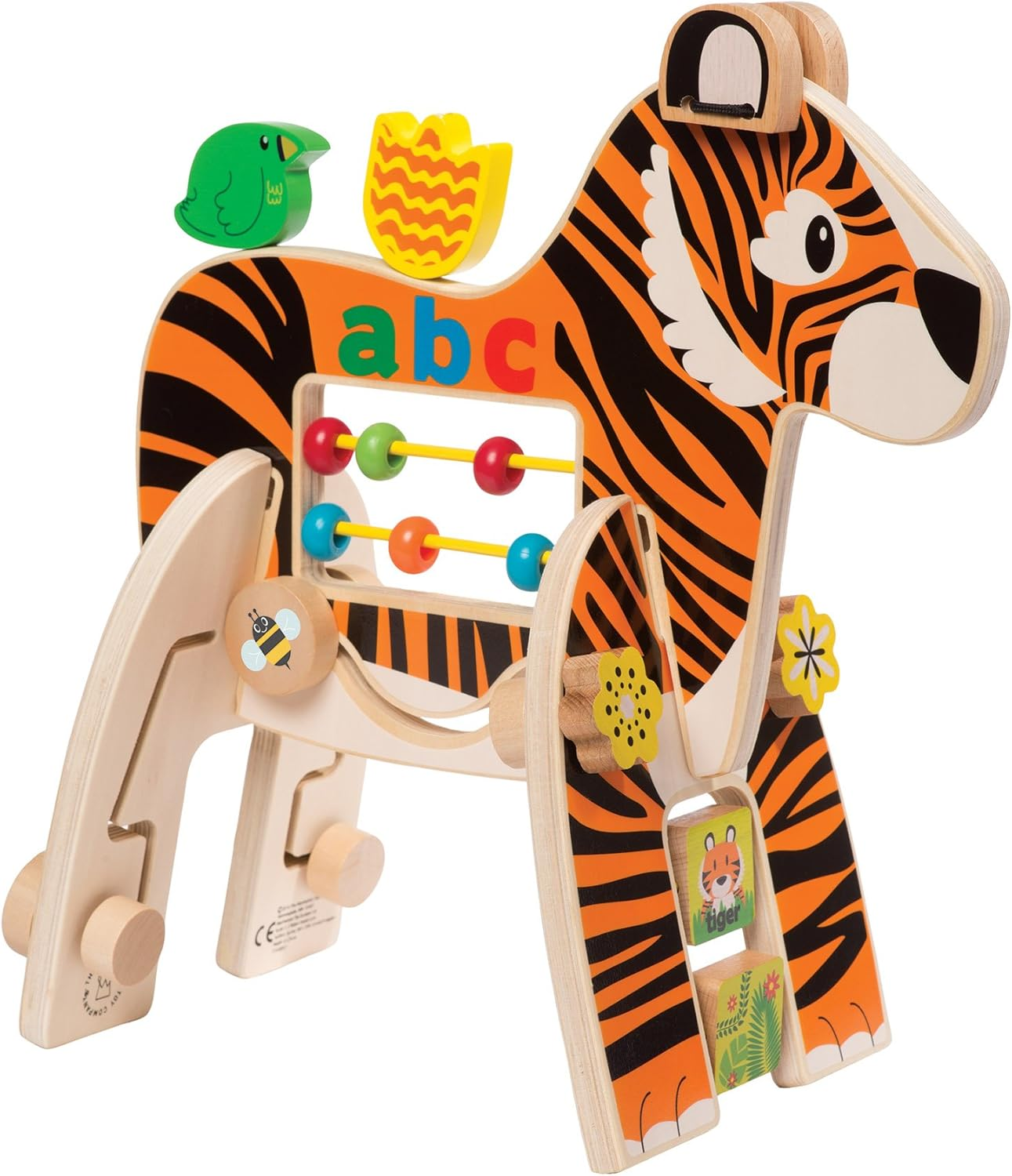 Manhattan Toy Safari Wooden Toddler Activity Toy for Ages 1 Year and up (Zebra) image number 1