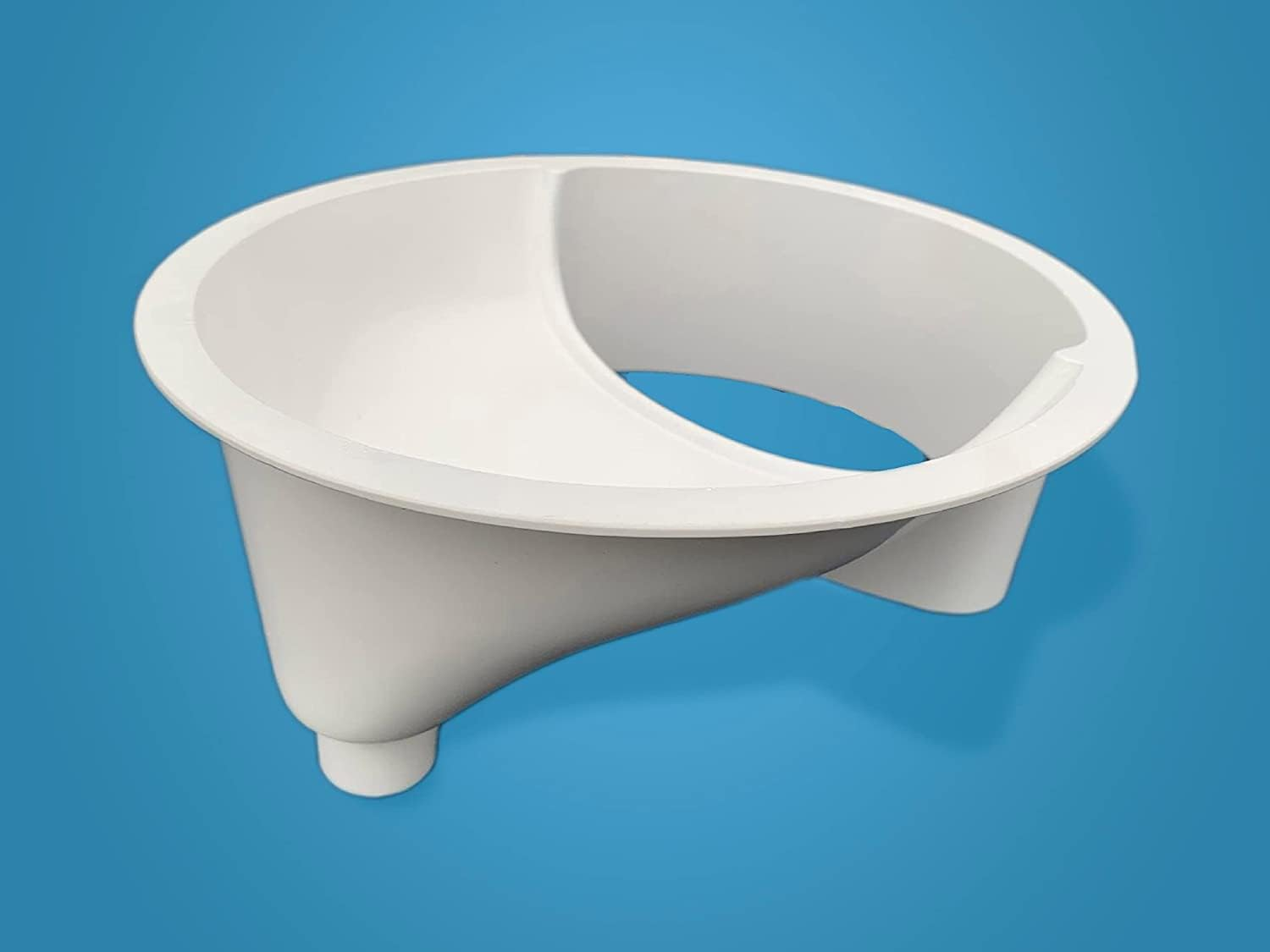 Free Range Designs Urine Separator | Complete Urine Diverter for Compost Toilets | White | Made in UK image number 5