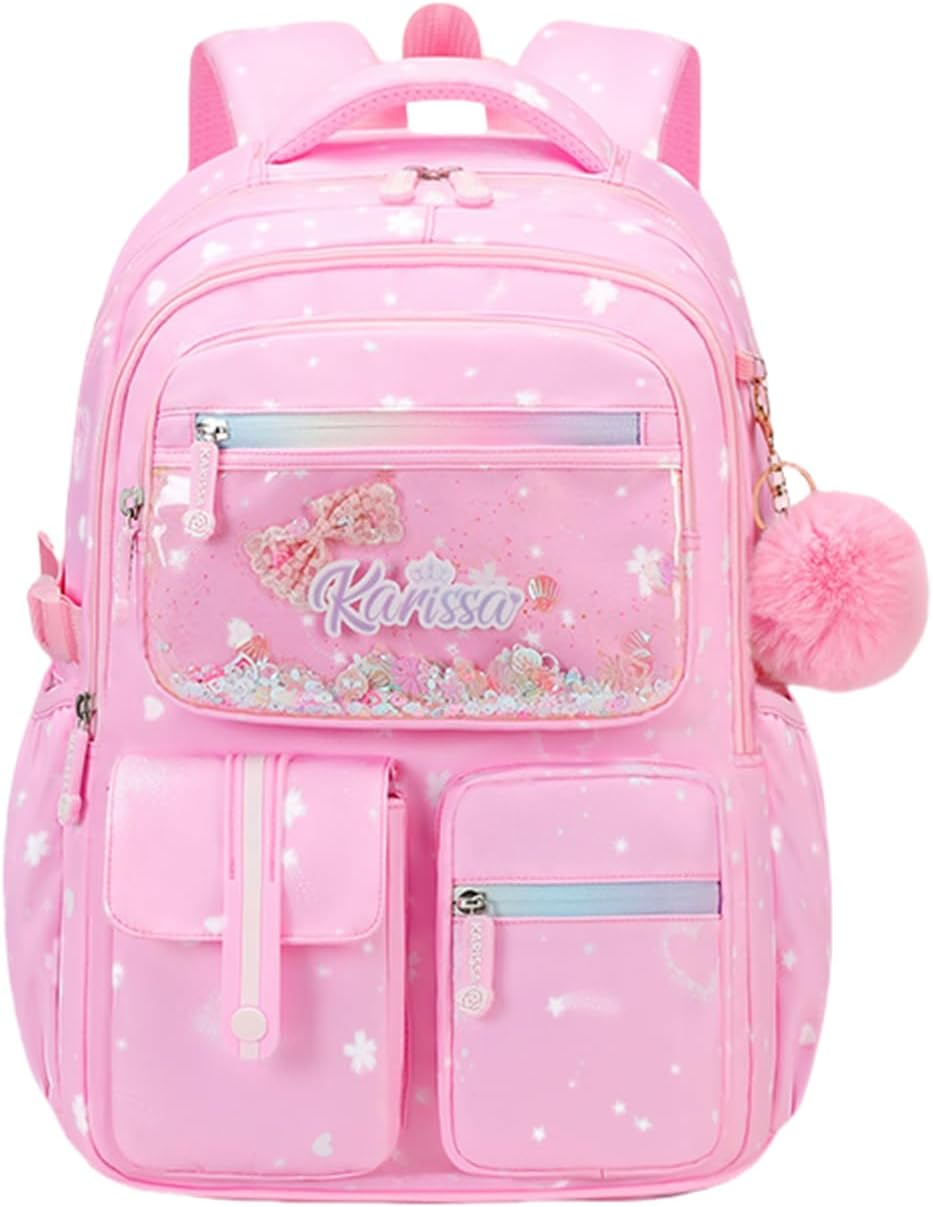 ETAISHOW Kids Backpack for Girls Bookbag for Elementary School Pre Girls School Bag Water Resistant