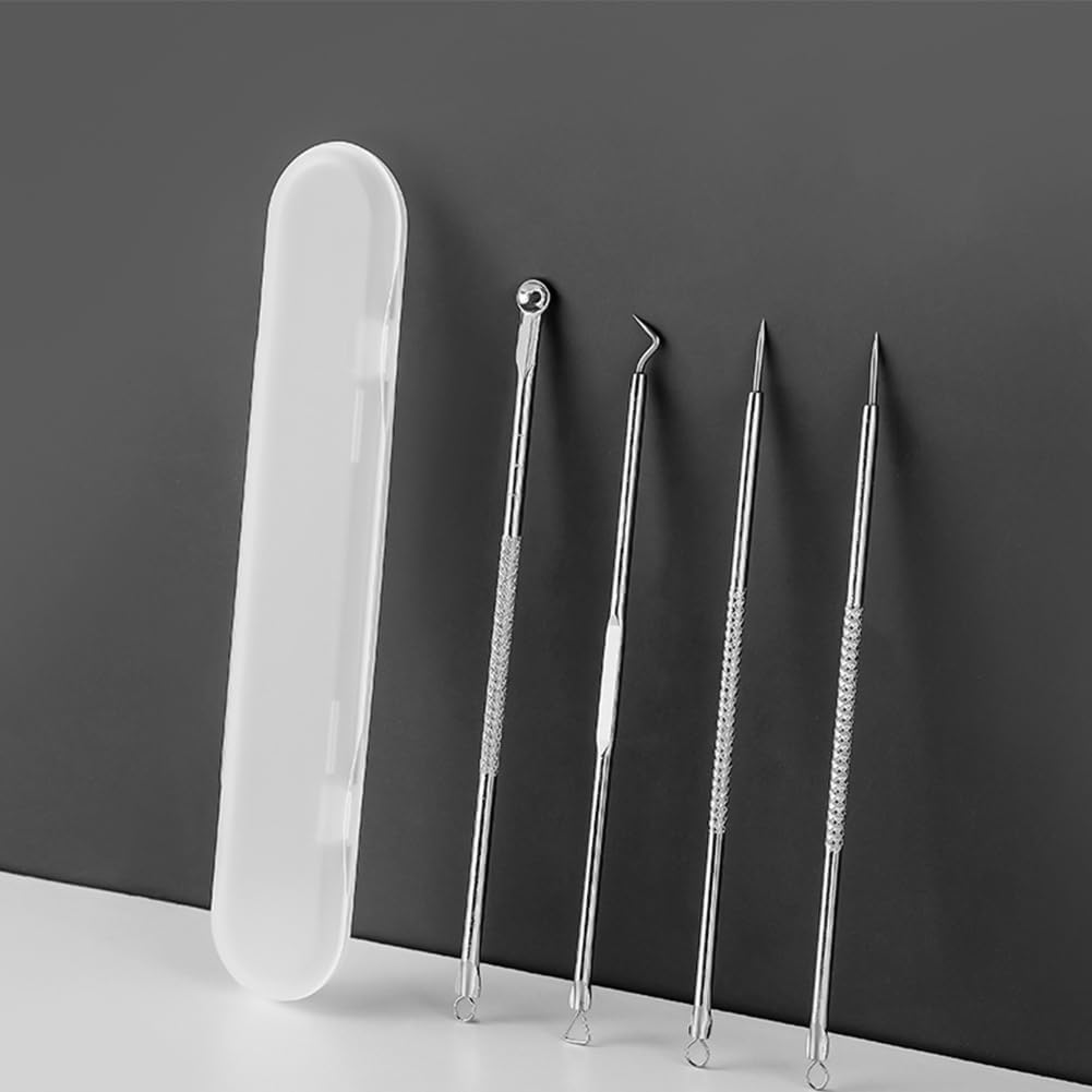 Capiant 8 PACK Glass Nail File Case, Clear Glass Nail Files Case, Acne Needle Blackhead Acne Needle Organizer Case, Clear Box for Nail Tool for Storage Organizer Case, Open image number 6