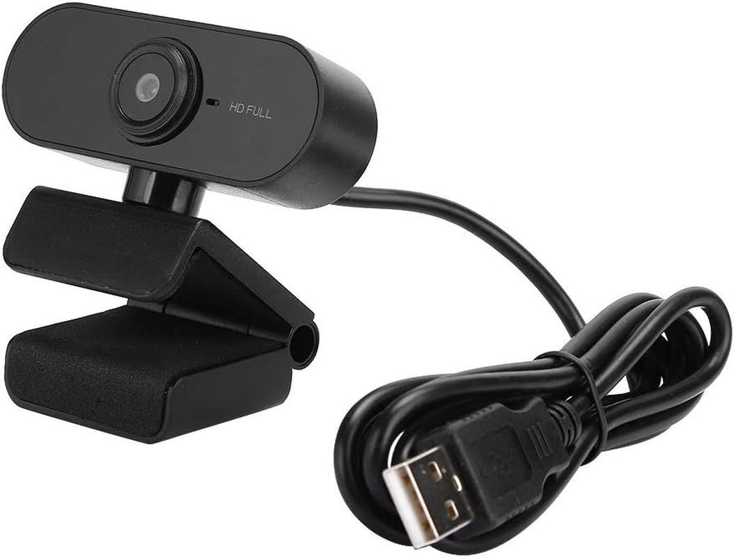 Dpofirs HD 1920X1080 High Resolution Webcam with Built-In Microphone, USB 2.0 Portable Driveless Webcam for Computers and Laptops, 360&ordm; Rotating Webcam for Live Streaming(Black) image number 5