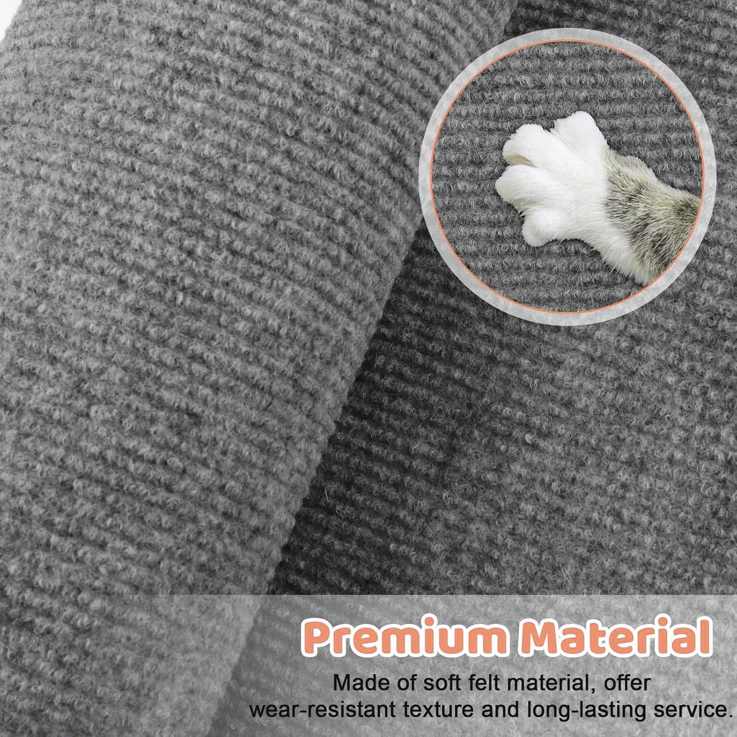 Lyvixora Cat Scratch Furniture Protector Mat, Self-Adhesive Couch Protector, anti Scratch Post Carpet image number 3