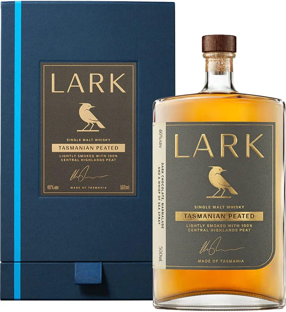 Lark Tasmanian Peated Single Malt Australian Whisky 500Ml