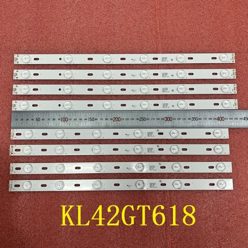 8Pcs LED Bar Compatible with DNS K42A619 Compatible with Supra STV-LC42T410FL Compatible with Konka 42" TV KL42GT618 35017849 35017855 35017848