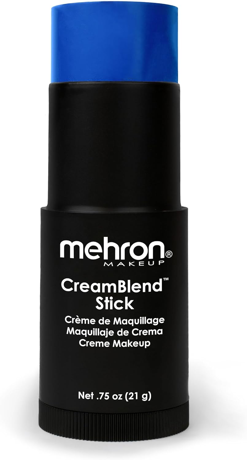 Mehron Makeup Creamblend Stick, BLUE - .2220Ml image number 5
