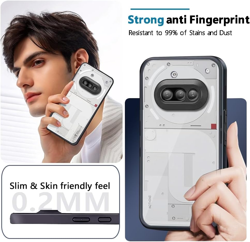 Case for Vivo X200 Pro, Transparent Mobile Phone Case Made of Non-Yellowing TPU, Shockproof Protective Case Made of Scratch-Resistant TM