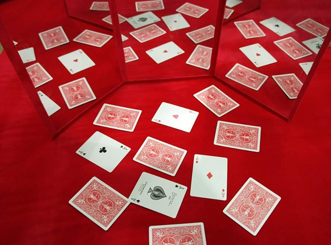 3-Way Mirror by Sean Yang Practicing Mirror for Card Magic Gimmick Magic Tricks Magician Accessories Stage Illusions image number 2