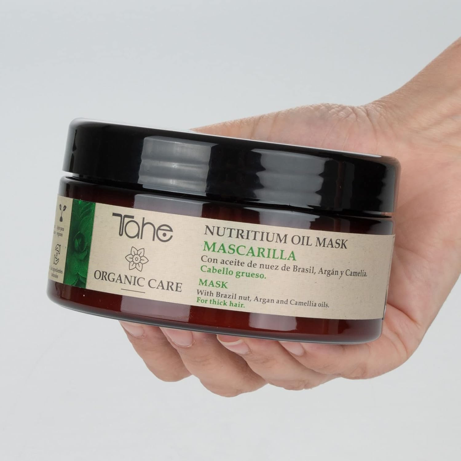 Nutritium Oil Organic Care Hair Mask for Thick Hair - with Brazilian Nut Oil, Argan Oil and Camellia Oil, 300Ml image number 4