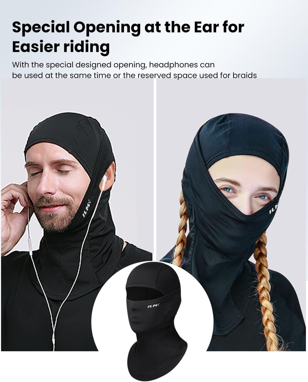 ILM Motorcycle Balaclava Face Mask for Ski Snowboard Cycling Working Hunting image number 6
