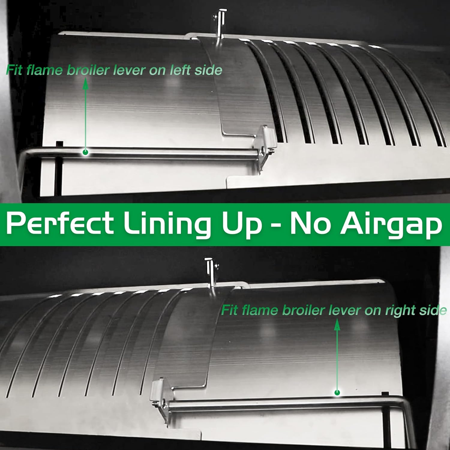 Flame Broiler Kit for Pit Boss 850 820 Series Pellet Grills Replacement Parts Pitboss Diffuser Heat Deflector Plate Slide Cover 74518 N Bottom Plate 74519 Smoker BBQ Accessories image number 3