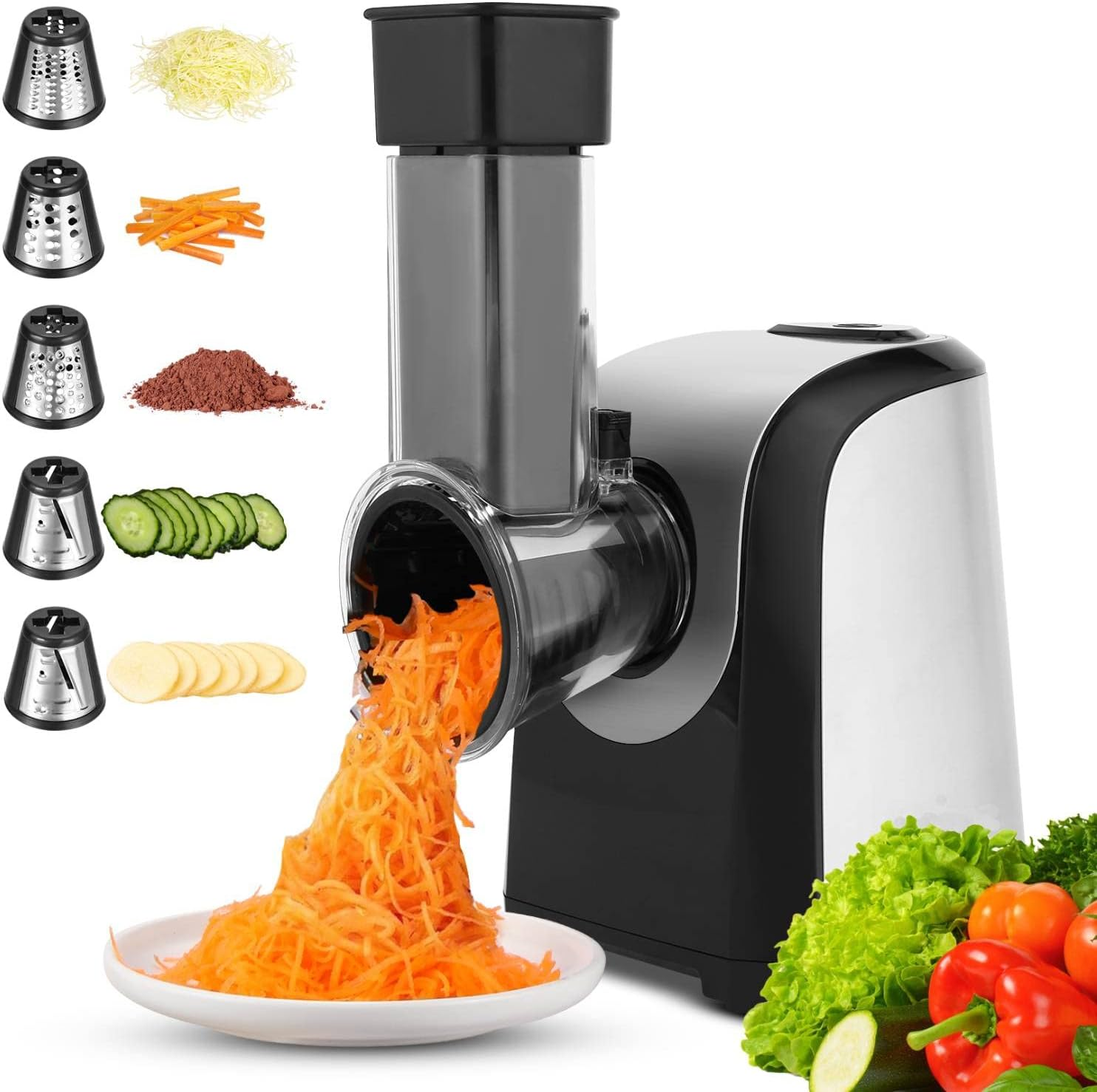 MEYKEY 150W Electric Vegetable Cutter 5 in 1 Multifunctional Vegetable Cutter image number 4