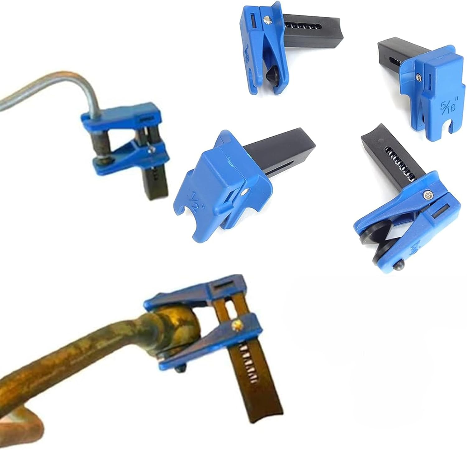 4 Pcs Brake Fluid Line Stopper Gasoline Hose Stopper Gas Hose Stopper Hose Clamp Set to Prevent Car Oil Spill 5/16 3/8 1/2 Banjo Flare Line Stopper Fluid Stop