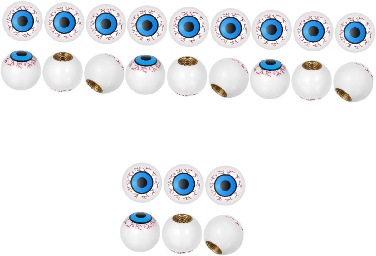 LIFKOME 24Pcs Car Tire Valve Caps Automotive Accessories Novelty Eyeball Valves Wheel Decorations image number 3