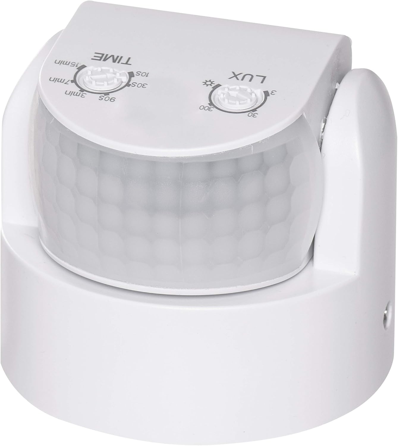 EMOS G1240 Infrared Motion Detector Waterproof-Range 12 M-Sensitivity 3-2000 Lux-Detection Angle 180&deg; -Switching Time 10 Sec to 15 Min-230 V for Surface Mounting-For Indoor and Outdoor Use-White image number 4