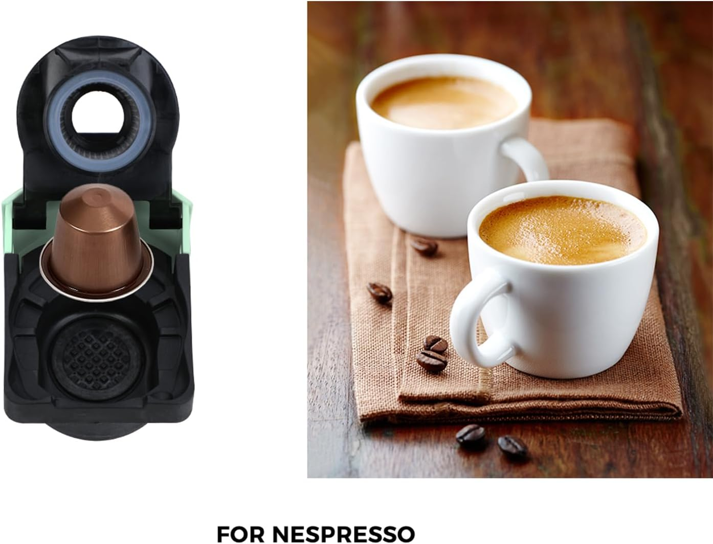 Vevare 3In1 Capsule Coffee Machine Dolce Gusto Coffee Machine 19 Bar Pressure and 1450W Automatic Coffee Maker for Single Serve Mint - A1-Mint image number 2