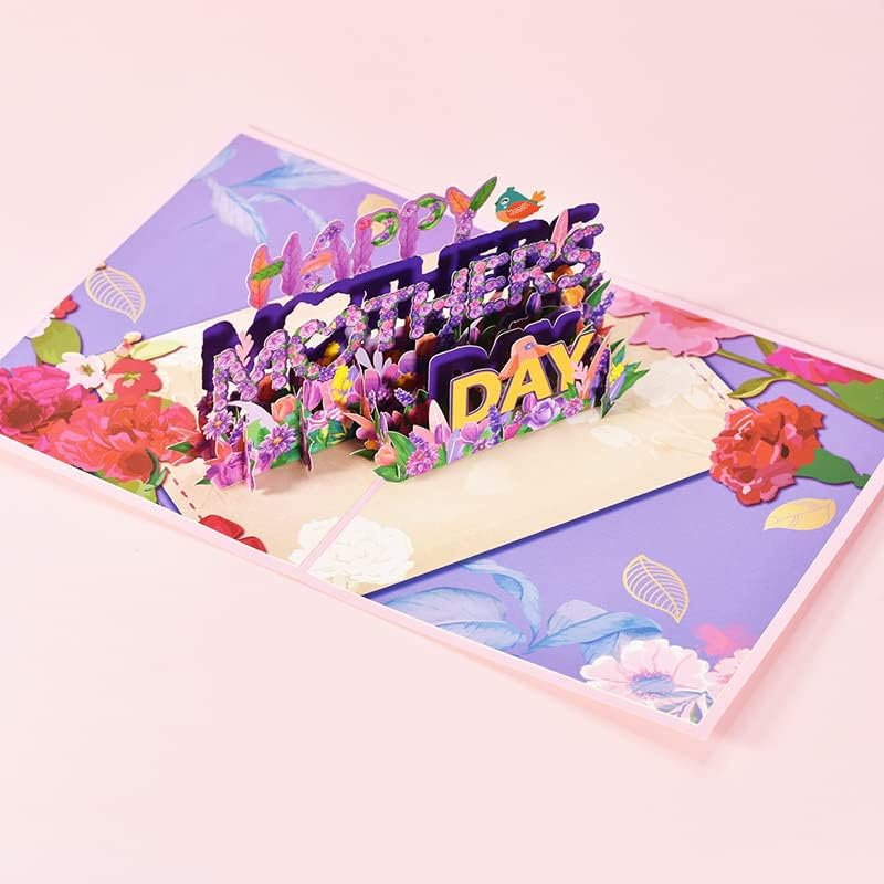 Kvadouly 1 PCS Mothers Day Card, 3D Pop-Up Mother'S Day Card with Envelope &ndash; Elegant Greeting Card for Mom, Mother-In-Law &ndash; Ideal for Mothers Day, Birthdays, and Special Occasions image number 5