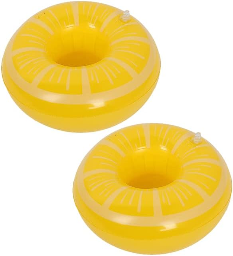 AIMALL Inflatable Floating Drink Cup Can Beer Holder Swimming Pool Bath Beach Party for Pool, Bath, Beach Party, Summer Decorations, Lightweight Floatable Drink Can Holder image number 5